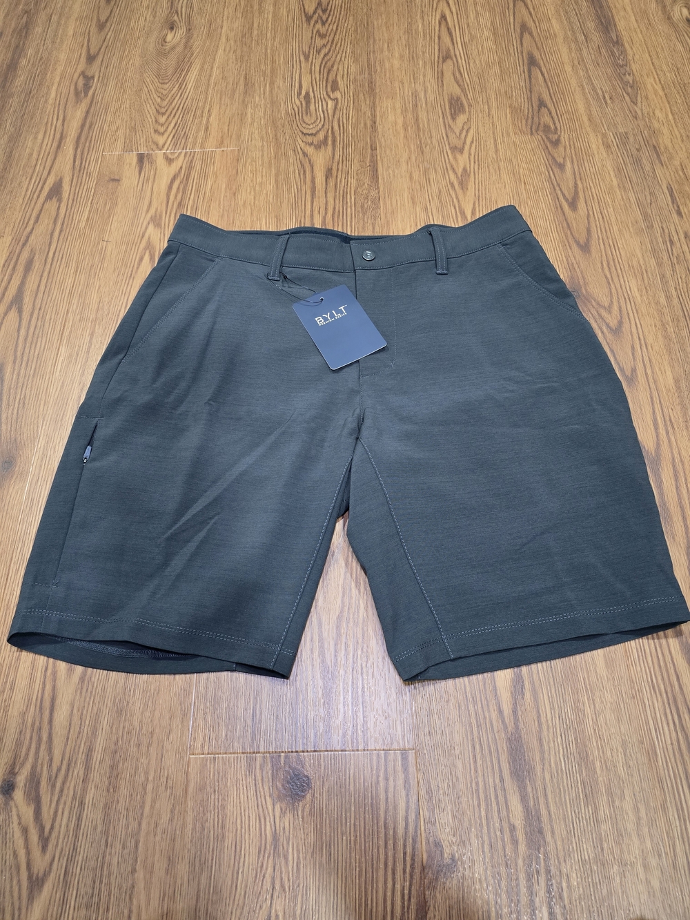 BYLT Basics Dark Grey Hybrid Shorts
